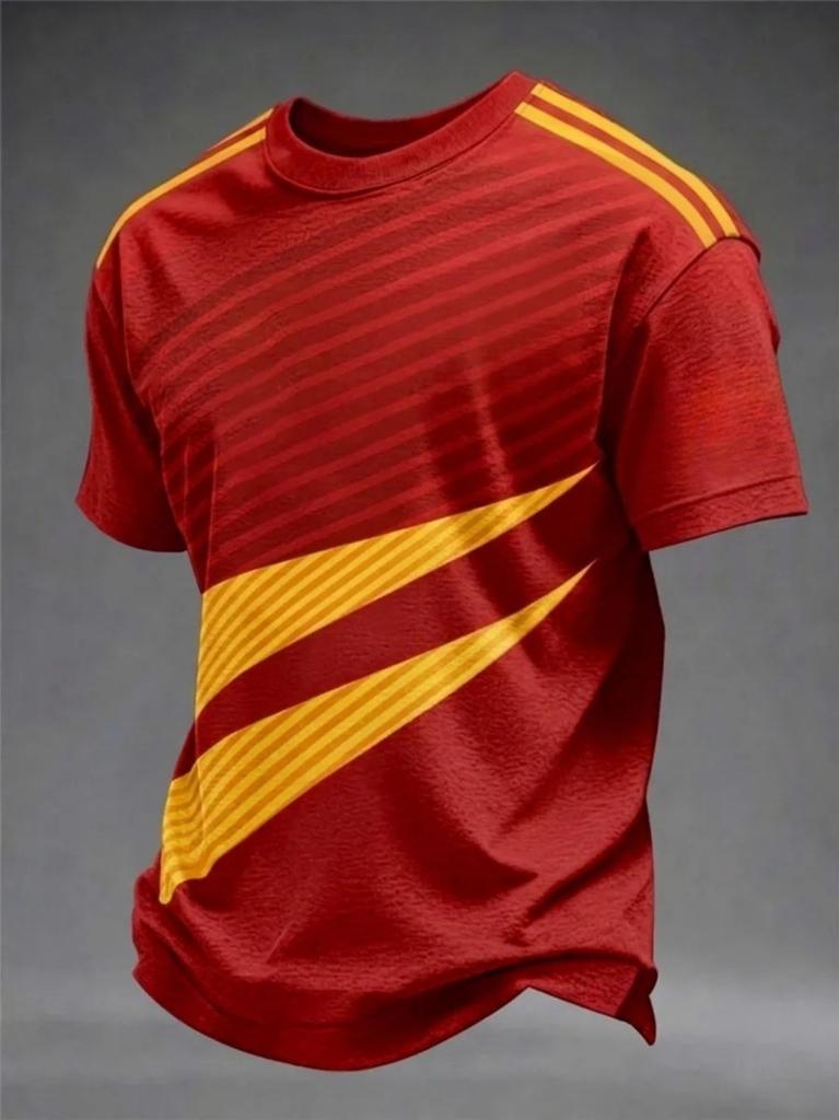 2026 Zomer Spanje Voetbalshirts voor Mannen Klassieke God Spanje Korte Mouw T-shirts Casual Ronde Hals Sportstijl T-shirt Mannen Kleding