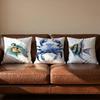 Sea Animal Turtle Coral Cushion Cover Soft Reversible  Durable Pillow Cover  MultiScene Use for Home  Car Daily Comfort
