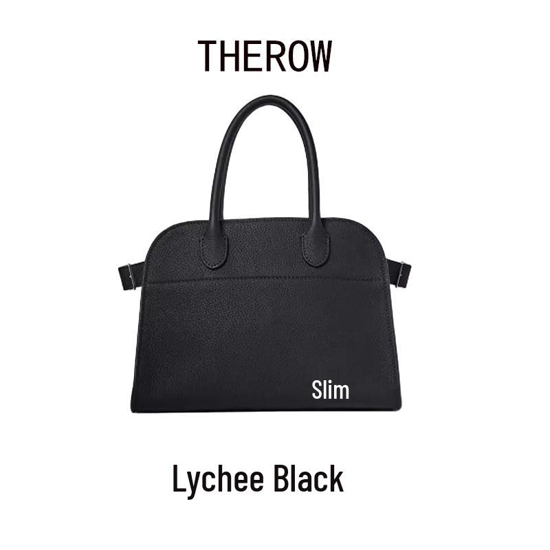 TheRow Margaux15 Large Genuine Leather Tote – Handheld Computer Bag in Style of Bai Baihe and Dong Jie