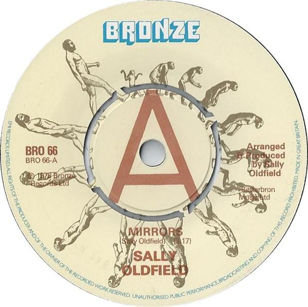 

7inch Record SALLY OLDFIELD - Mirrors BRO66PROMO Bronze 1978 UK Pop Used
