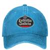 Estrella Galicia Beer Spain Washed Baseball Cap Spanish Lager Beer Trucker Dad Hat Summer FeUnisex Unisex SunProof Baseball Caps