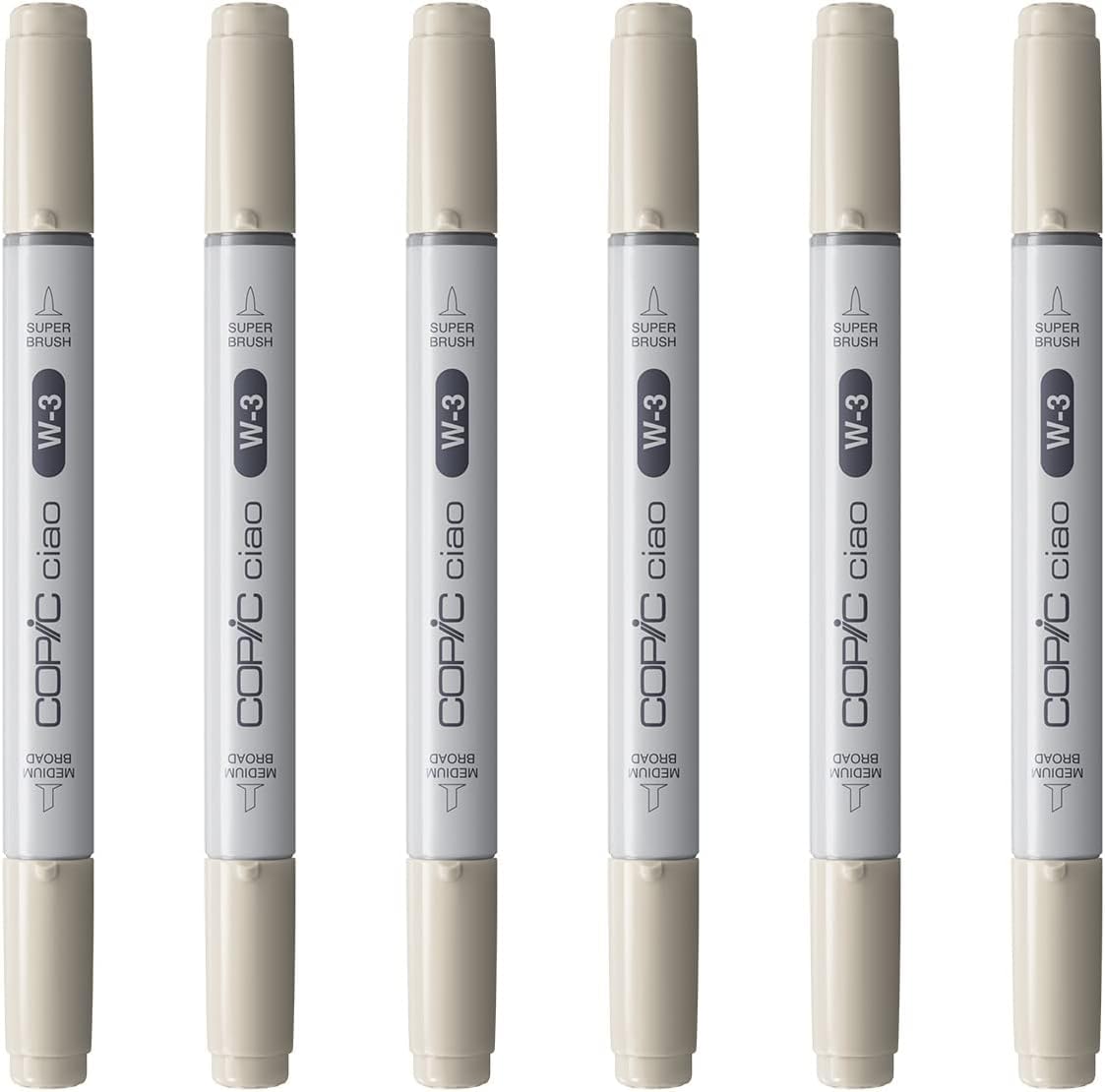 Слишком Copic Ciao Маркеры для иллюстраций W-3 [Набор 6]