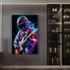 Astronauta colorato scarabocchio musica personaggio street art poster stampe moderne casa tela pittura soggiorno camera da letto immagini decorazione da parete