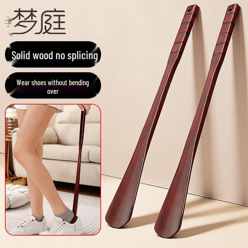 Long Handle Solid Wood Shoehorn