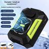 Waist Clip Fan Portable Mini Hanging Neck Fan USB Rechargeable with Power Fan LED Small Fan Lig J0D9