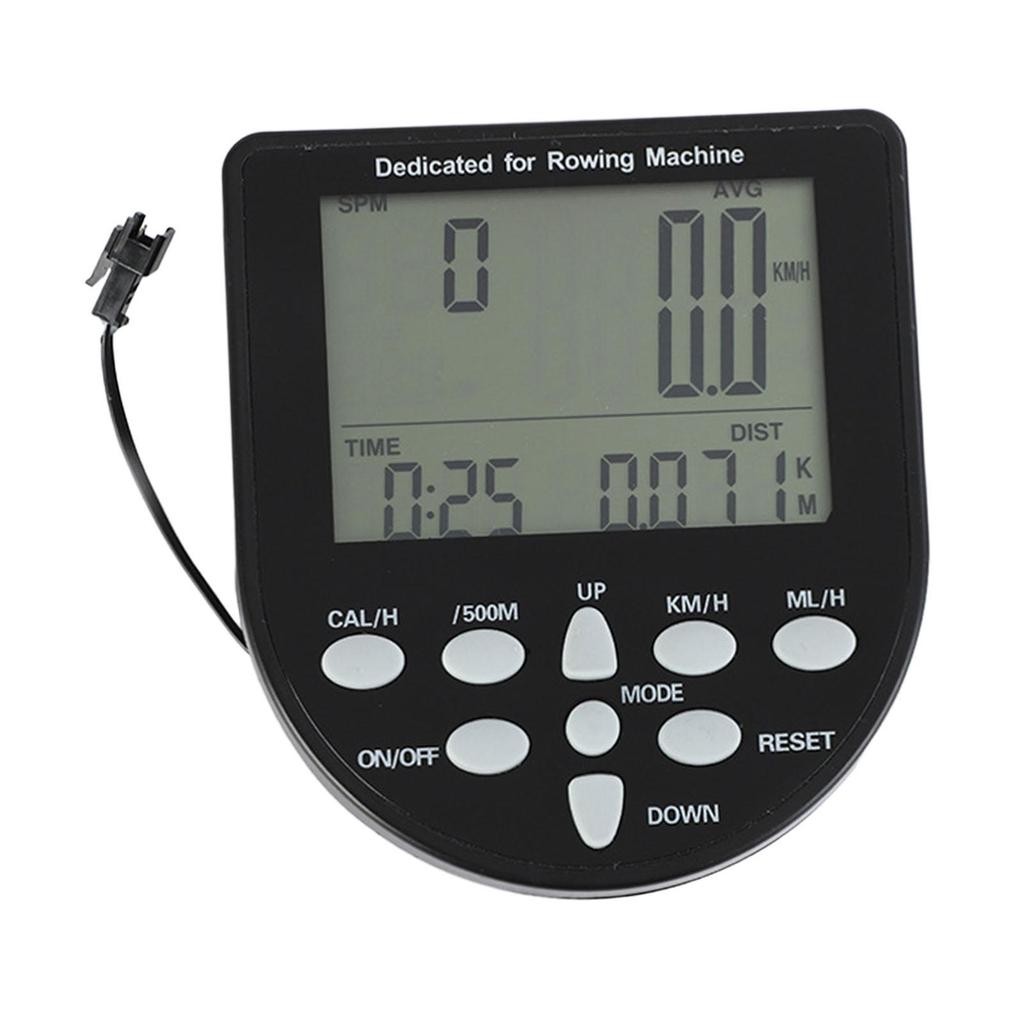 Rowing Machine Counter Monitor Easy to Use Replacement Professional Timer Meter for Time RPM Mileage