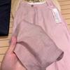 Women's High Waist Linen Wide Leg Pants Straight Cut Drooping Casual Trousers Summer Nine-Point Pants