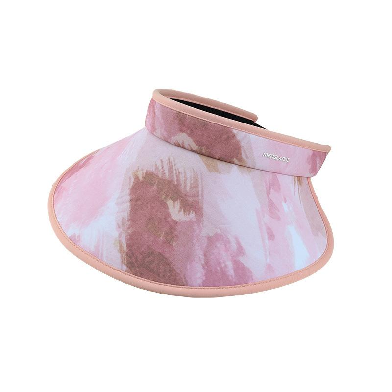Open-Top Painted Hat Women, Large Brim, Summer Sunshade, Outdoor Sunhat New