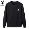 PLAYBOY Men's Basic Long Sleeve Round Neck Sweatshirt
