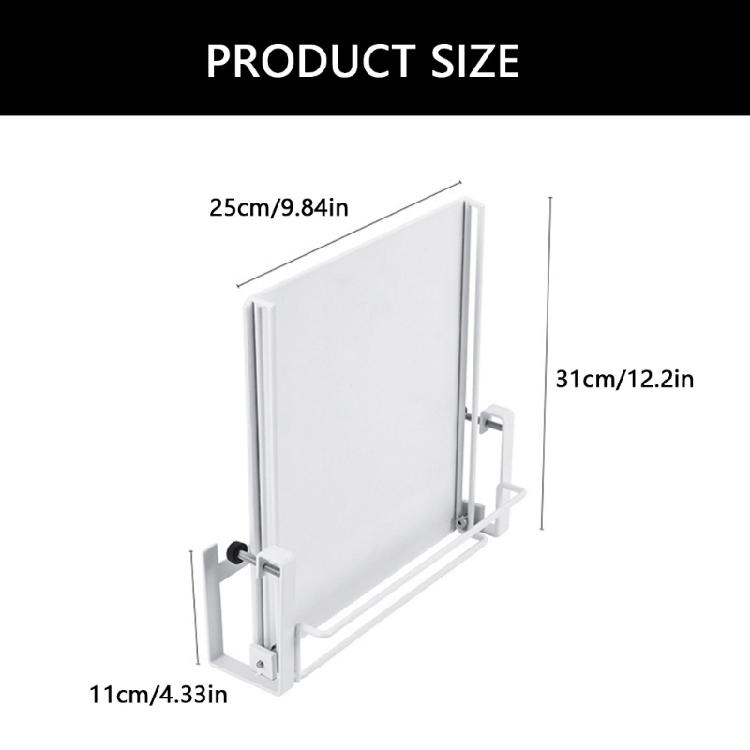 Anti Slip Expandable Cabinet Door Shelf Foldable Kitchen Storage Organizers Slim Foldable Cabinet Door Storage Rack