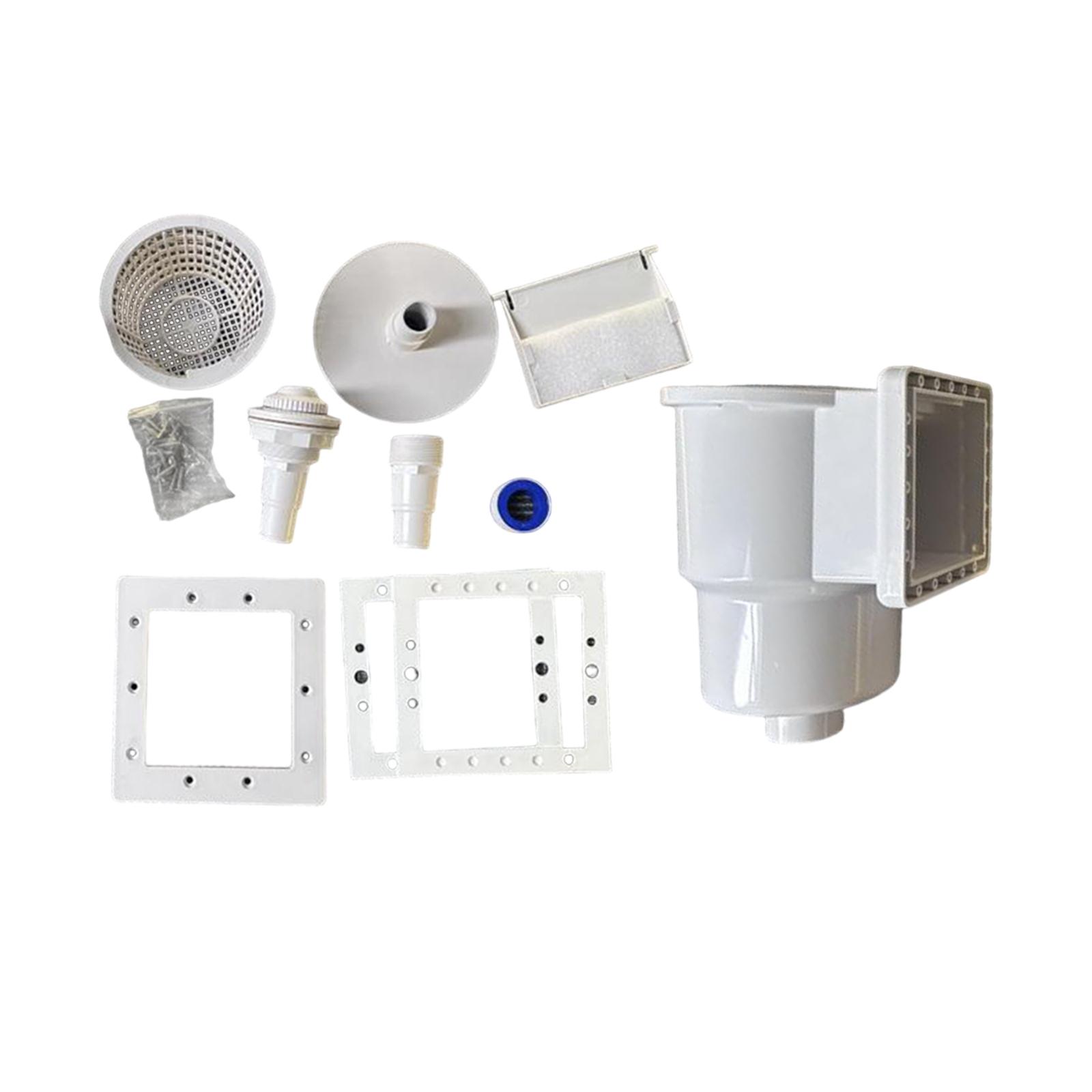 

Универсальный скиммер для надземного бассейна, полный набор аксессуаров, белый