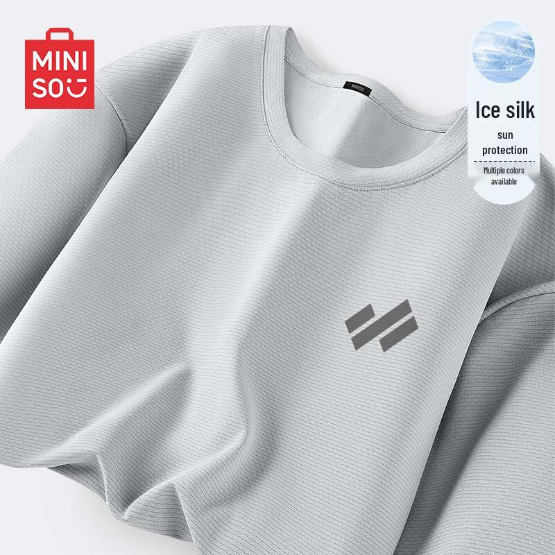 MINISO Men s Ice Silk UPF50+ Sun Protection T-Shirt M