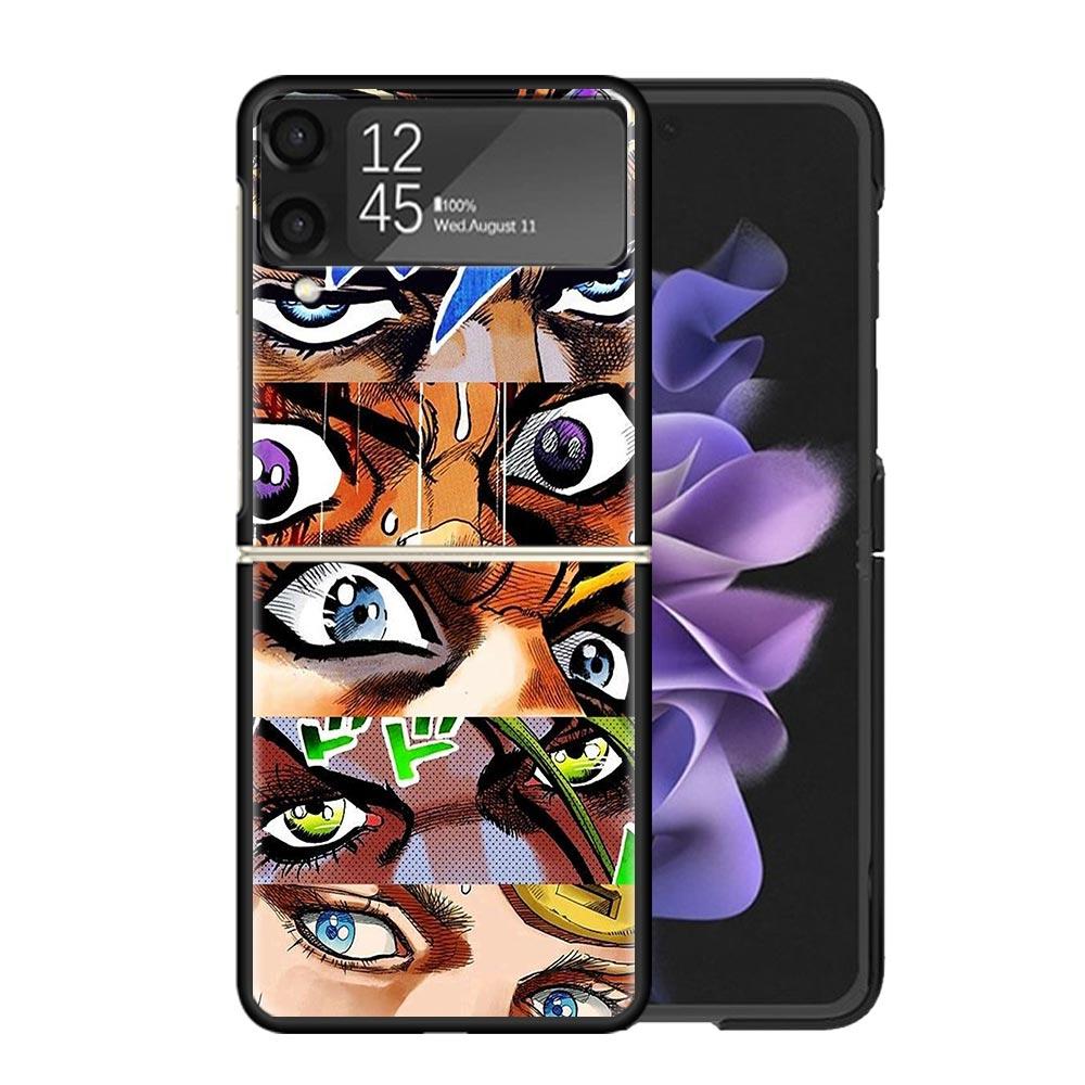 All JoJo's Bizarre Adventure Clear Phone Case For Samsung Z Flip 7 6 5 4 3 Galaxy ZFlip7 ZFlip6 ZFlip5 ZFlip4 ZFlip3 5G Print Co