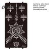 Wedding Henna Stencil Reusable Indian Tattoo Stencils, Mehndi Hand Painting Templates, Bohemian Style DIY Flower Pattern for Body Art, Festival Makeup