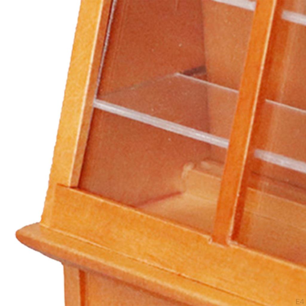Dollhouse Bakery Cake Cabinet, 1:12 Scale Miniature Furniture Accessories Decoration
