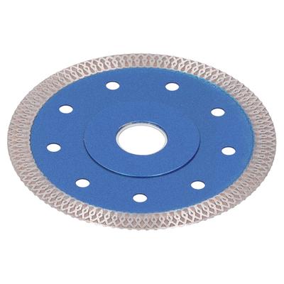 Diamanttrennscheibe Winkelschleifer mit Flansch Porzellanfliesen Keramik Schneidnetz Welle 115mm Blau