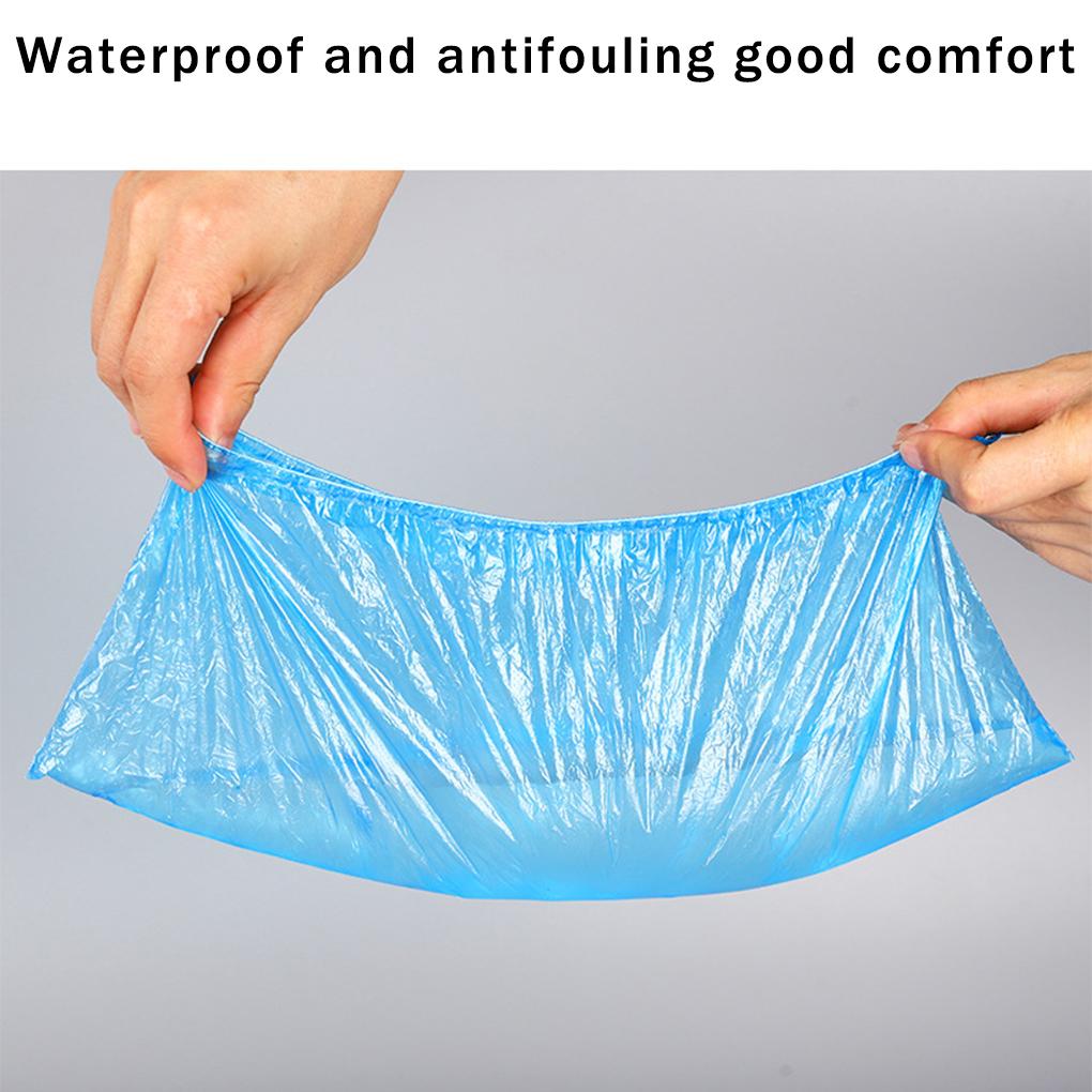 100 Pair Unisex Shoe Waterproof Cover Portable Travelling Anti-skid Outdoor Universal Accessory Covers Walking Guard