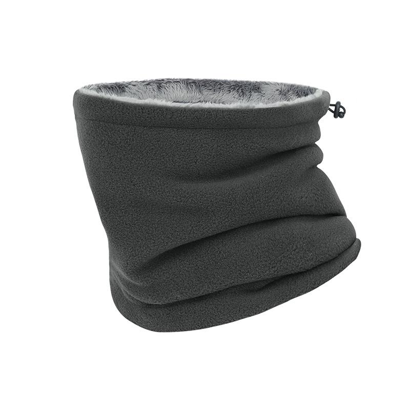 Winter Fleece Neck Gaiter: Windproof, Warm, Drawstring Design for Outdoor Skiing & Cycling