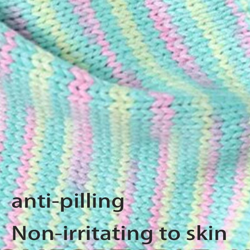 Multipurpose Cotton Knitting Yarn Hand Dyed Soft Natural Dyes for Scarves Hat Decoration Projects Easy to Handle