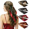 90cm Women’s Leopard-print Scarf, Versatile Headscarf, Printed Large Scarf
