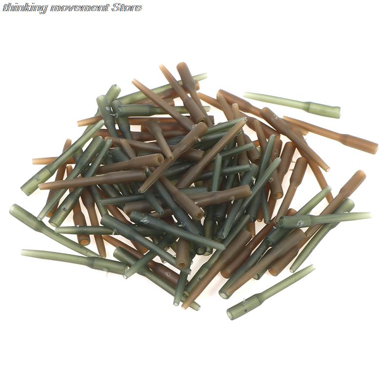 50pcs/lot 30mm Anti Tangle Rubber Sleeves Connect with Fishing Hook Carp Coarse for Carp Fishing Accessories