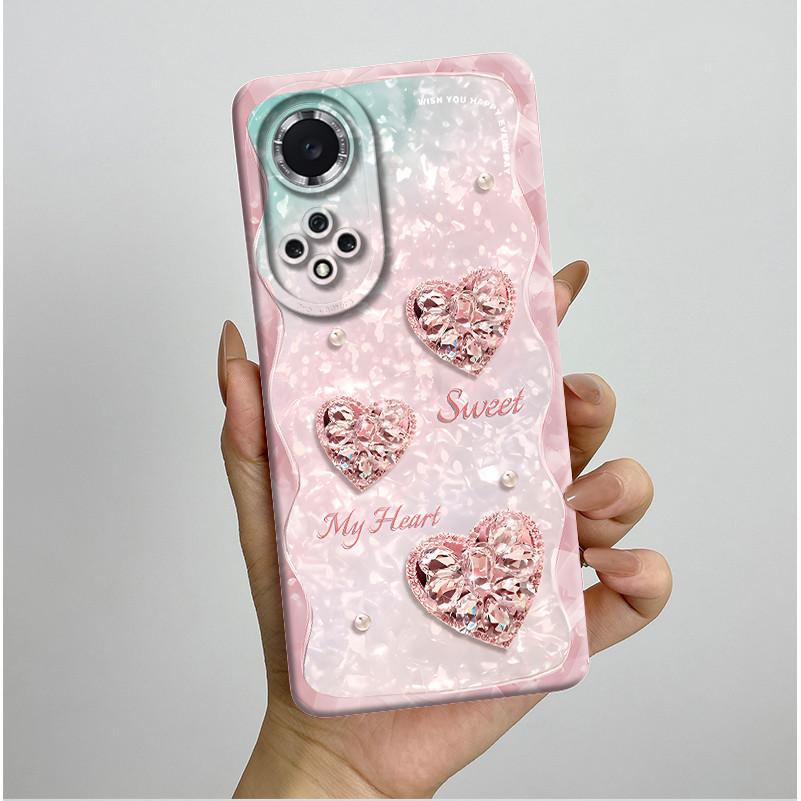 For Huawei Nova 9 Case Aesthetic Butterfly Flowers Soft Silicone Shockproof Phone Cover For Honor 50 Camera Protective Casing