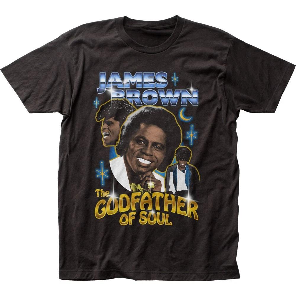 James Brown 90’s Style Mens T Shirt Music Classic Concert Soul Tee Black S