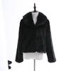 Youthful Mink Fur Coat: Short Style with Fur Collar, European & American Fashion, Women's Warm Outerwear.