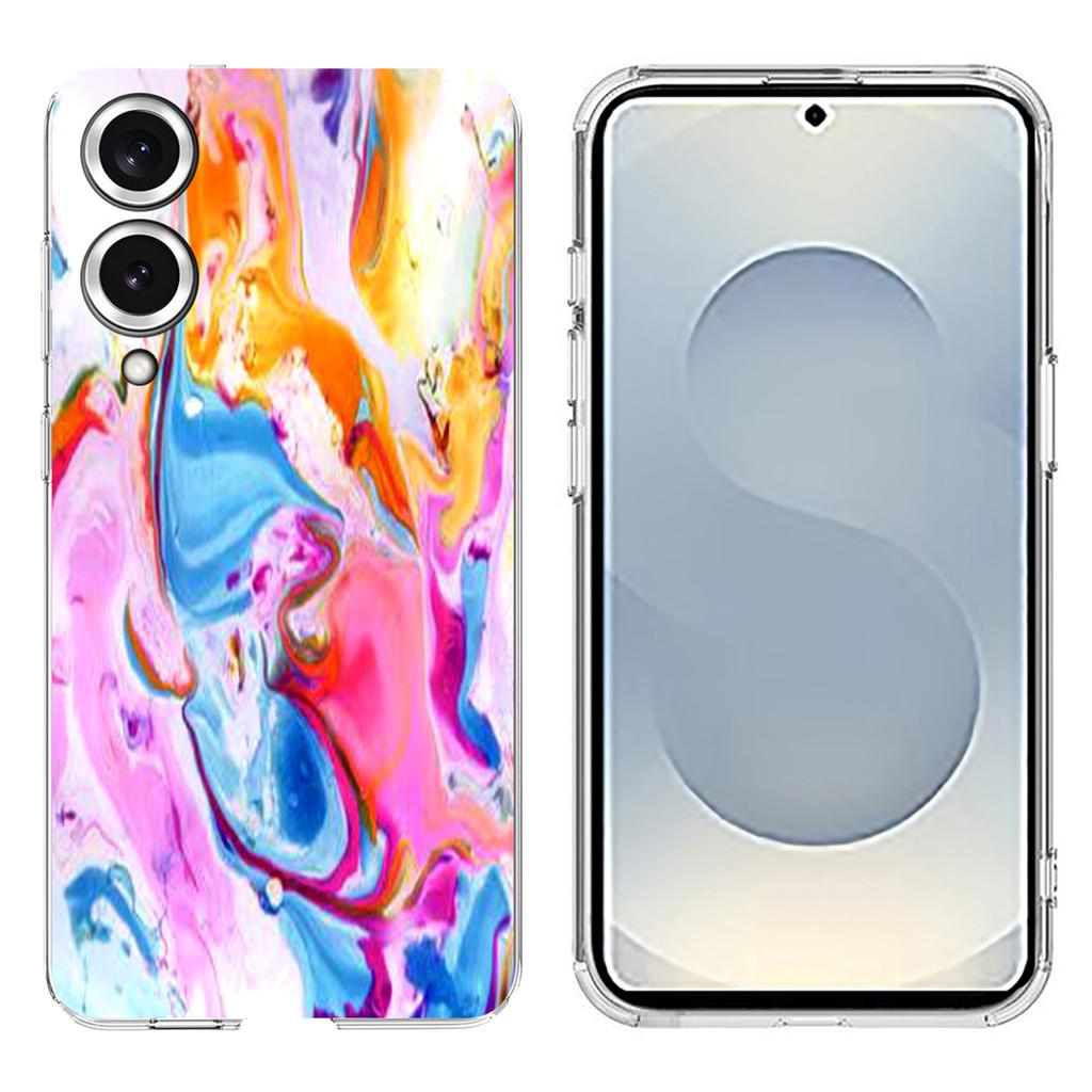 Soft TPU Case for Samsung Galaxy S25 Edge Marble Pattern Printing Phone Cover