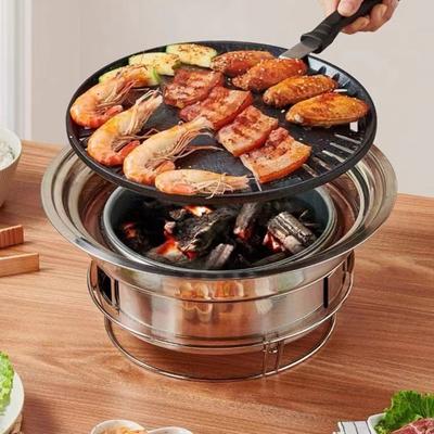 Çok Fonksiyonlu Kömürlü Barbekü Izgarası, Ev Tipi Kore Barbekü Izgarası, Taşınabilir Kamp Izgara Ocağı, Masa Üstü Tütsülü Izgara