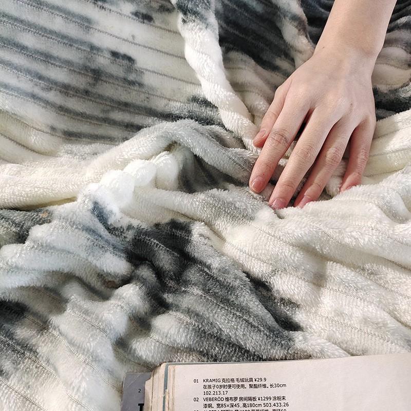 Flannel Blanket Soft Warm Throw Nap Air Conditioner Multi-use Gift
