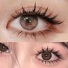 5 Pairs Clear Band Manga Lashes Big Eyes Little Devil False Eyelashes 3D   Women