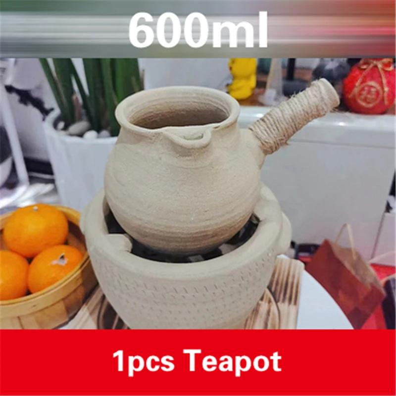 Teapot Pottery Justice Cup Handmade Clay Pot Natural Pottery Tea Pot Pottery Pot Water Jug Boil Tea In a Fire Roast Tea Pots