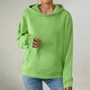Women's Fashionable Long-sleeved Pullover And Solid-color Hooded Sweatshirt