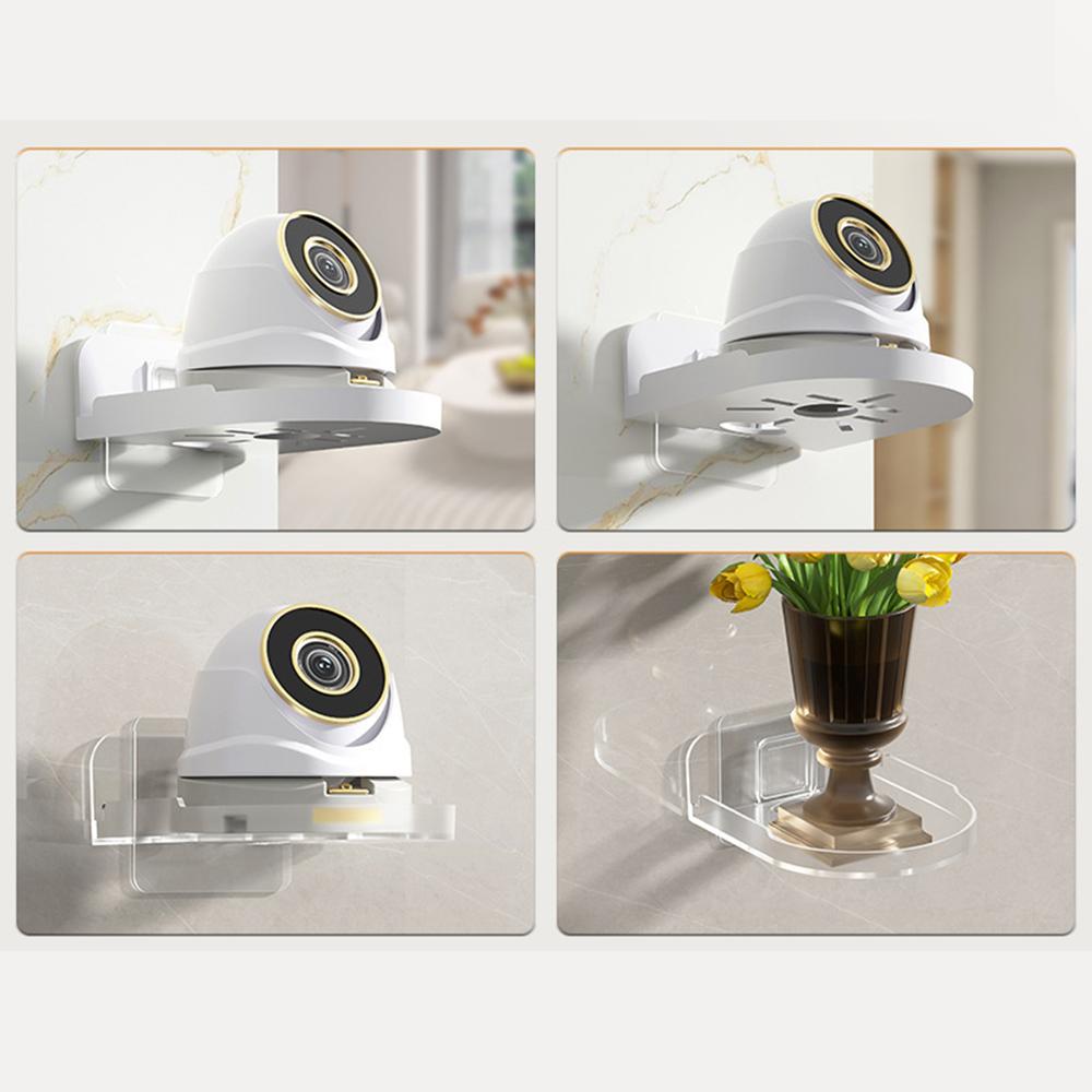 1 Heimkamera-Regal, Wandmontierte Kamera-Halterung ohne Bohren, Geeignet für Innenbereich, Flur, Aufzug, Monitor, Lautsprecherhalterung