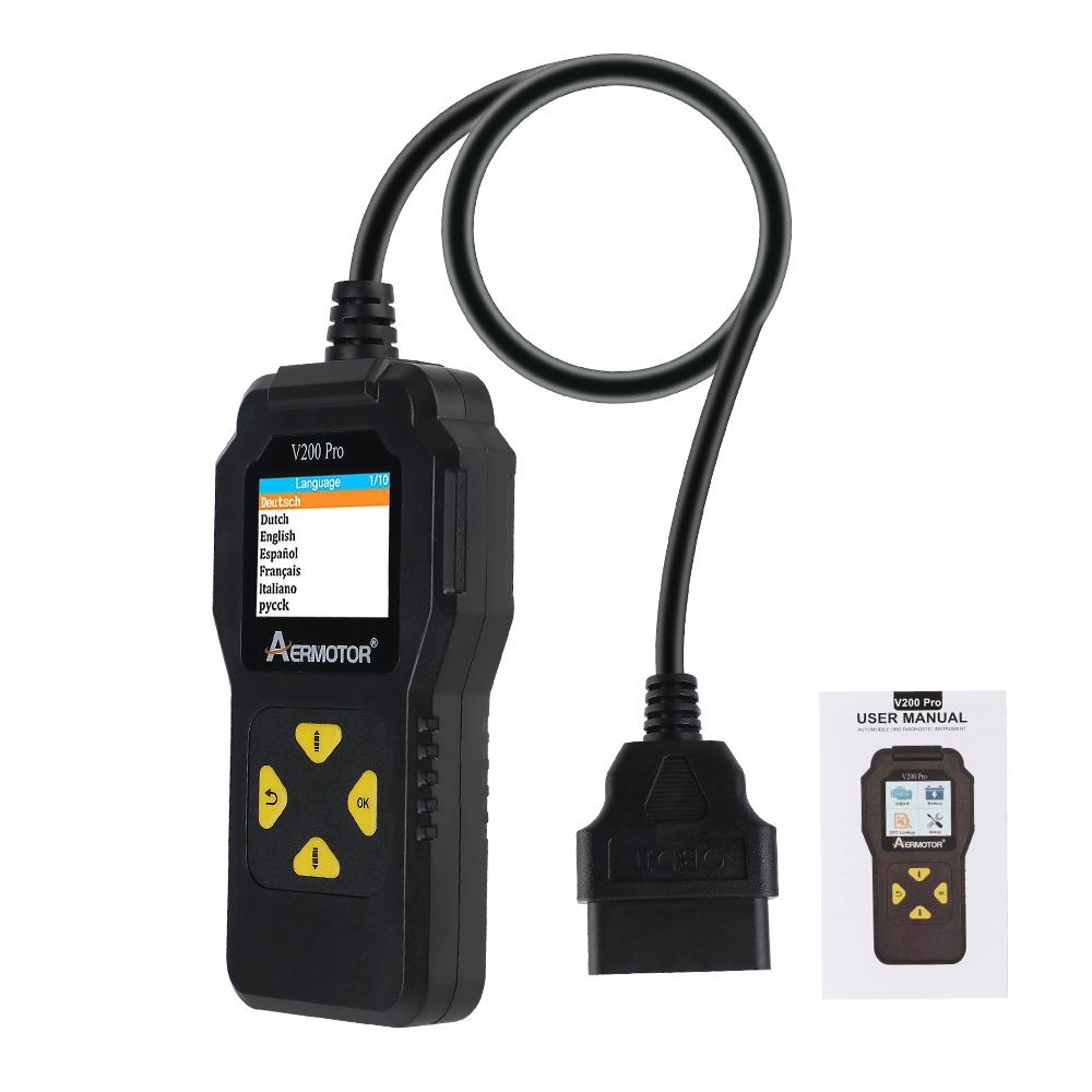 

Car OBD 2 Scanner Engine Battery O2 Sensor EVAP Tester Diagnostic Tools Universal Code Reader Fault Code Clear