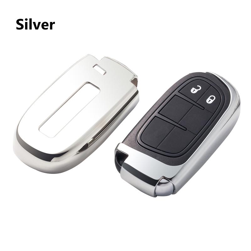 Smart TPU Soft Protective key Case Shell Cover for Renegade Grand Cherokee Journey Charger Chrysler 200 300 300C Protector Holder