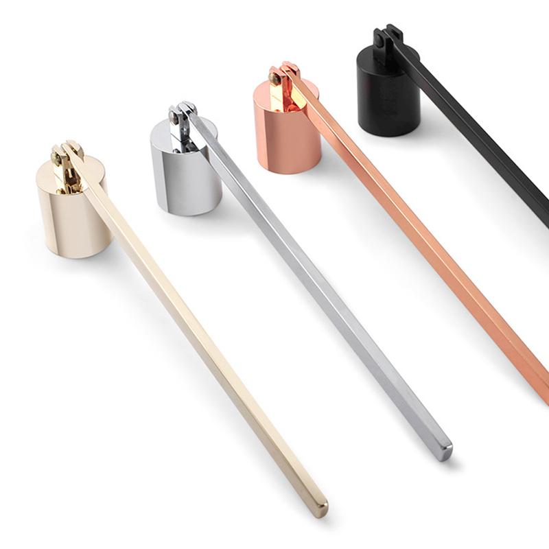 Stainless Steel Candle Fire Extinguisher Home Long Handle Candle Snuffer Retro Decorative Candle Aromatherapy Candle Shade