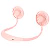 Neckband USB Fan Portable Sports Plastic Mini Hanging Neck 3-Speed LED  Rechargeable