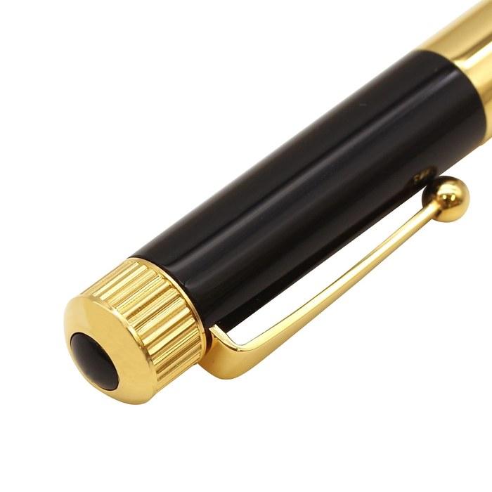 Romeo No. 3 Ballpoint Pen Mini Black/Gold Plated Black & Gold, 10x110mm/21g