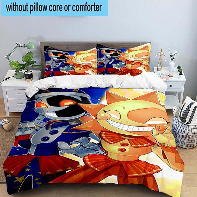 3PCS Skull And Sun Carnival 3pcs Bedding,Including 3PCS Duvet Cover And 2pcs Pillowcases Perfect for Christmas,Ideal for Bedroom, Dormitory