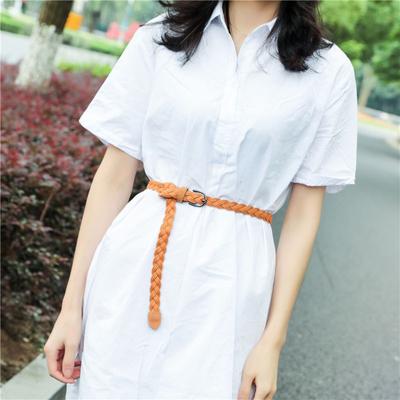 New Braided Women's Decorative Belt, Fine Casual Braided Belt, Skirt Decorative Belt