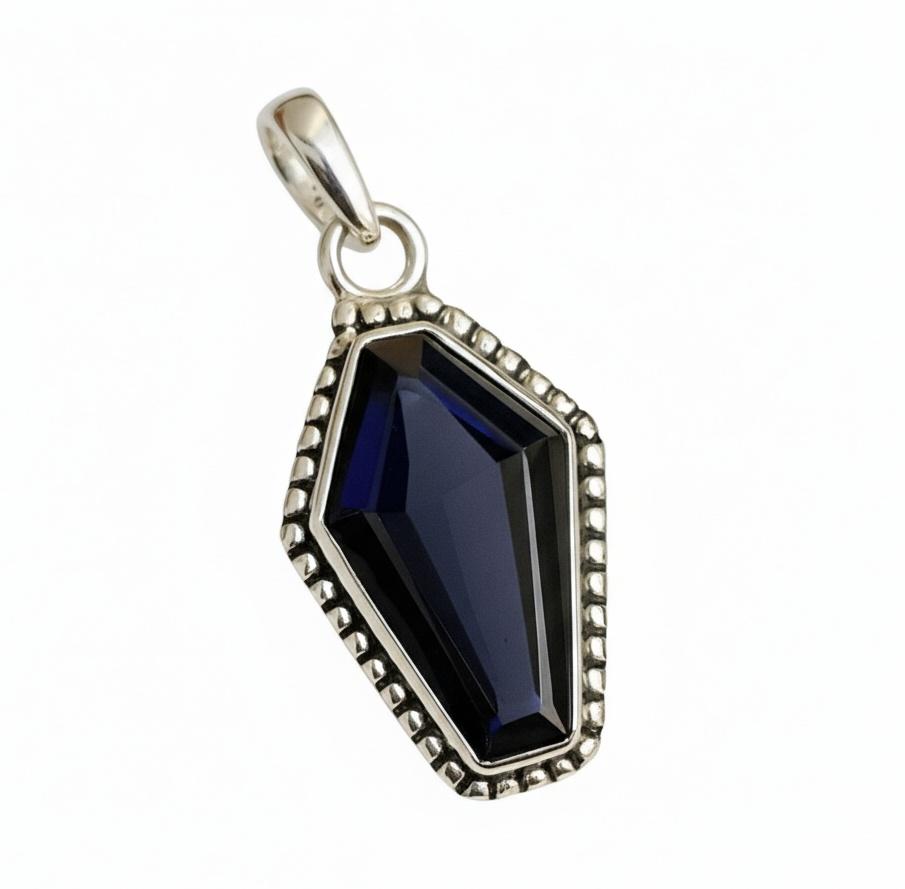 

Coffin Tanzanite Pendant, 925 Solid Sterling Silver, Handmade Gemstone Necklace Pendant серебряный