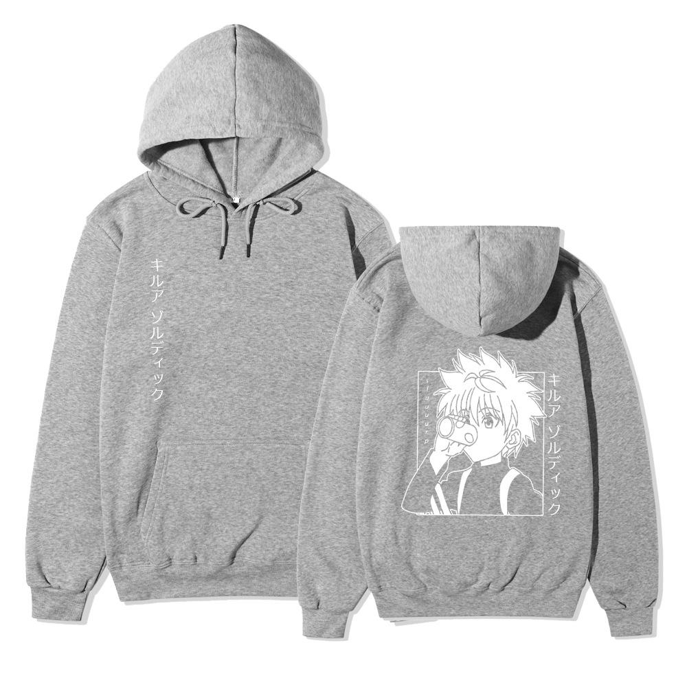Hunter X Hunter Fashion Hoodies Men Women Hooded Sweatshirts Fashion Hip Hop Casual Pullovers Autumn Boys Girls Black Streetwear Hoodie