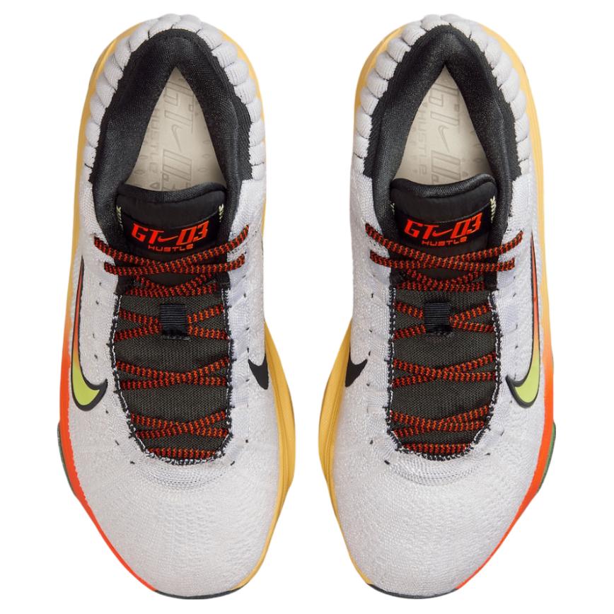Nike Air Zoom GT Hustle 3 Big Air Unisex Sneakers White Safety-Orange Volt FV5953-101