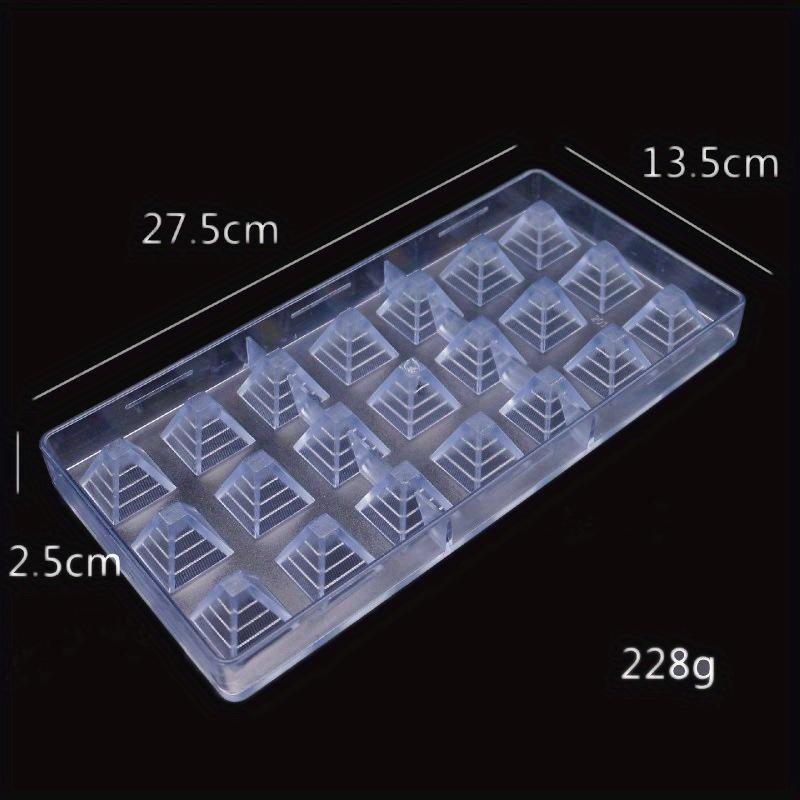 Plastic Pyramid Chocolate Mold Unique Shape Starry Sky Chocolate Mold Anti-heating DIY Baking Mold