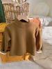 Children's Unisex Fleece-Lined Sweatshirt - Autumn/Winter Korean Style Trendy Base Layer Top