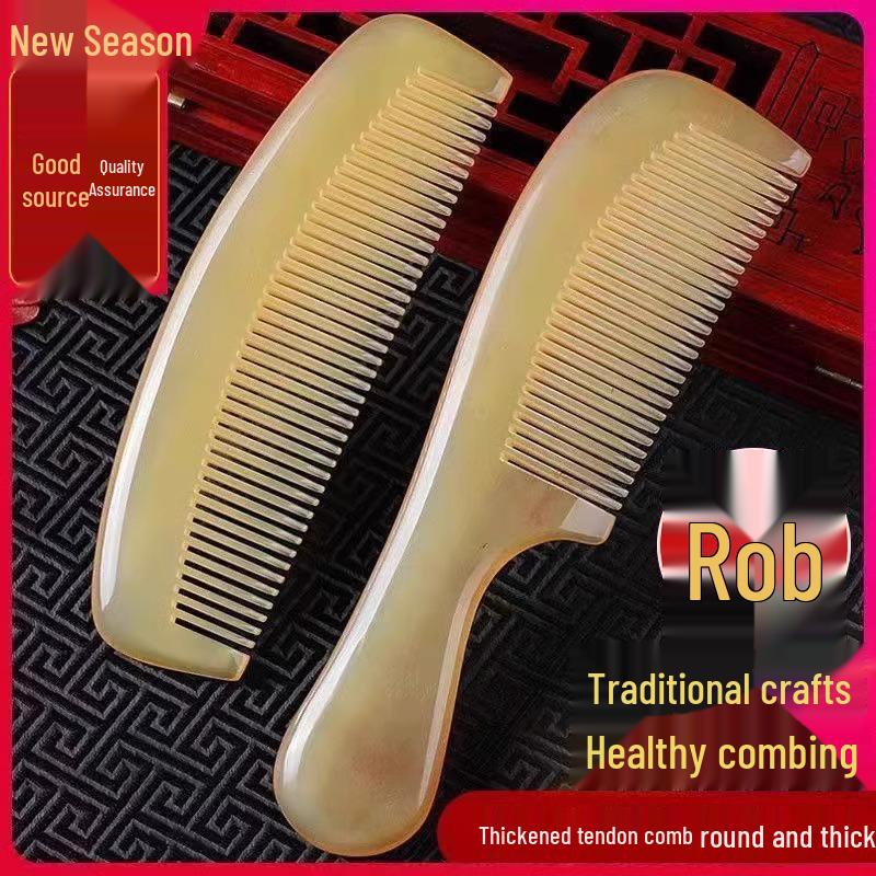 Peigne de Massage du Cuir Chevelu Compact en Croissant - Plastique, Caoutchouc, Design Portable Sans Manche