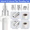 Wasserrohr-Öffner Hitzbehandelter legierter Stahl Rohrgewindeschneider Innen Außen Gewindeschneiden 3 Köpfe