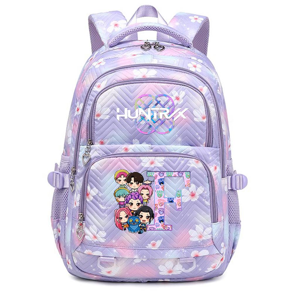 

26 English Letter K-Pop Printed Backpack Student Teenager Bookbag for Boy Girl Schoolbag Kid Gift Women Large Capacity Travel Bag Mochila